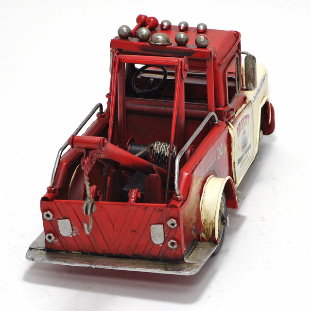 ブリキ製ヴィンテージカー「towtruck」L31cmブリキおもちゃレッカー車トラックアンティークレトロ車アメリカン雑貨インテリアブリキのおもちゃ