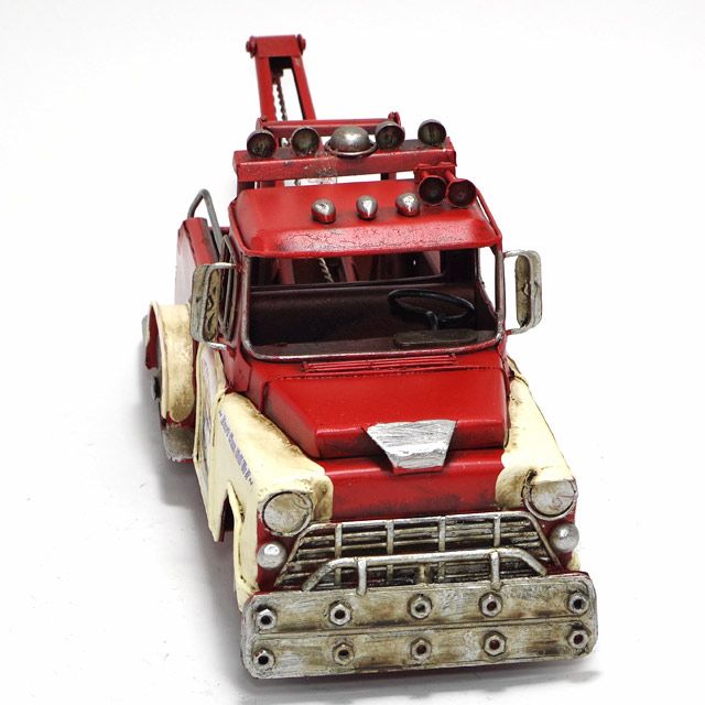 ブリキ製ヴィンテージカー「towtruck」L31cmブリキおもちゃレッカー車トラックアンティークレトロ車アメリカン雑貨インテリアブリキのおもちゃ
