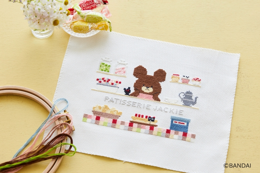 【楽天市場】くまのがっこう 絵本のモチーフクロスステッチ〈ジャッキーのゆめ〉：CRAFTING ハンドメイドキット