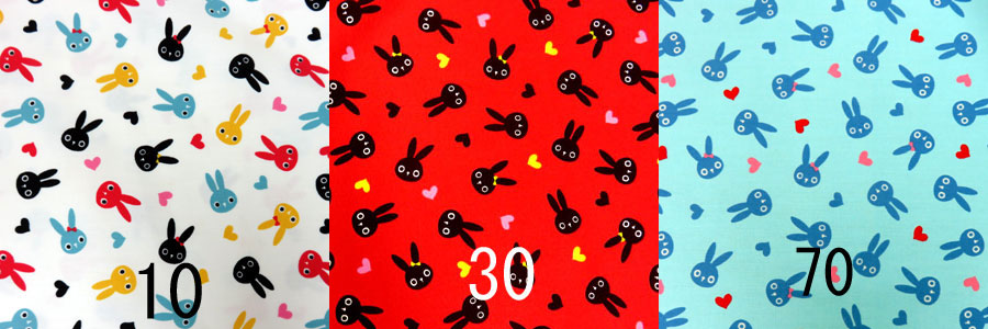 楽天市場 生地 切売 ルシアン 生地 うさタン 切り売り 10cm単位 M便 1 10 クラフトケイ