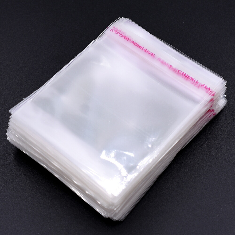 確認用1899円 桜ピンク半透明400枚まとめ売り ラッピング袋テープ付き