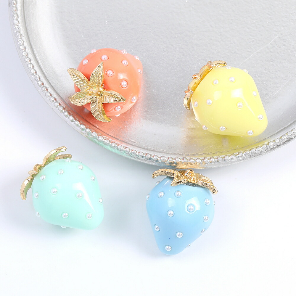 楽天市場】即日発送！イチゴチャーム オーロラカラー ピンクピンク