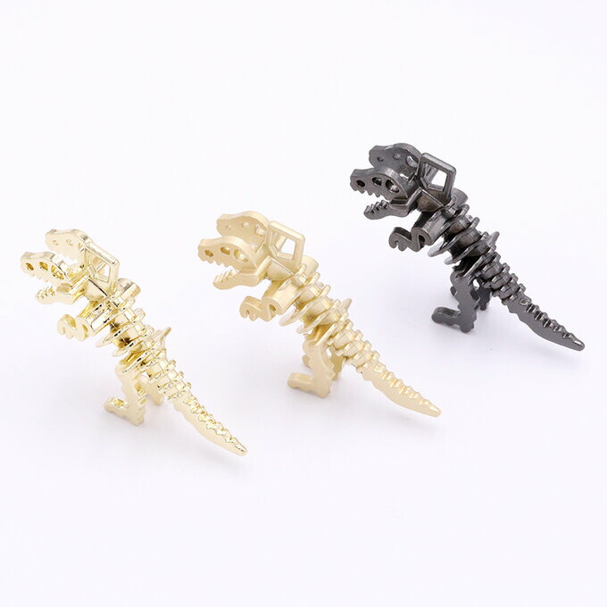 楽天市場】金属チャーム 恐竜 ゴールド シルバー 全3種 10個 j6