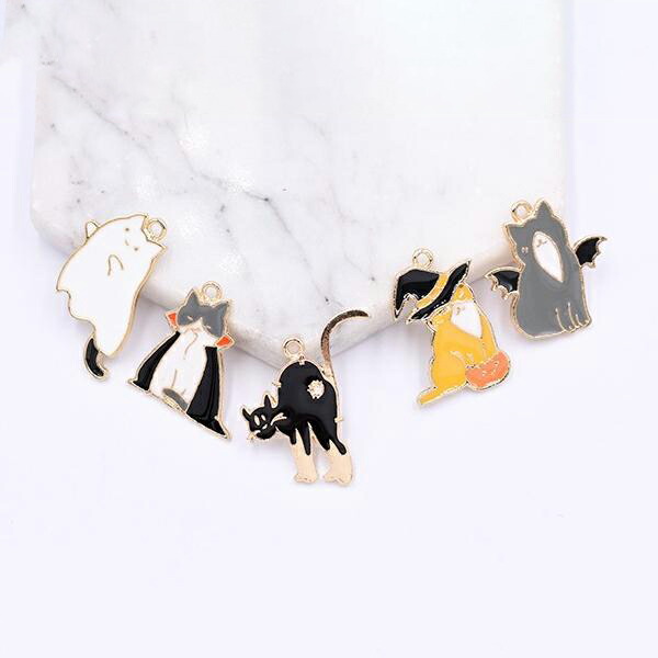 じゃれねこちゃんハロウィンチャームセット じゃれねこちゃんハロウィンチャームセット ハロウィンチャーム4