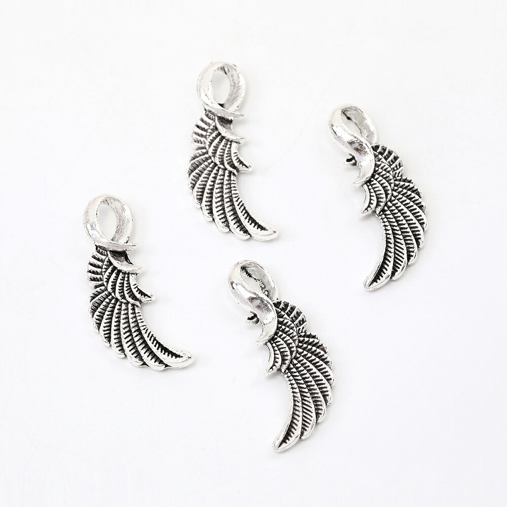 フランス　アンティーク　羽　エンジェル 楽天市場】アンティークシルバー 天使の羽 5×19mm（20ヶ） : ROSSO小倉