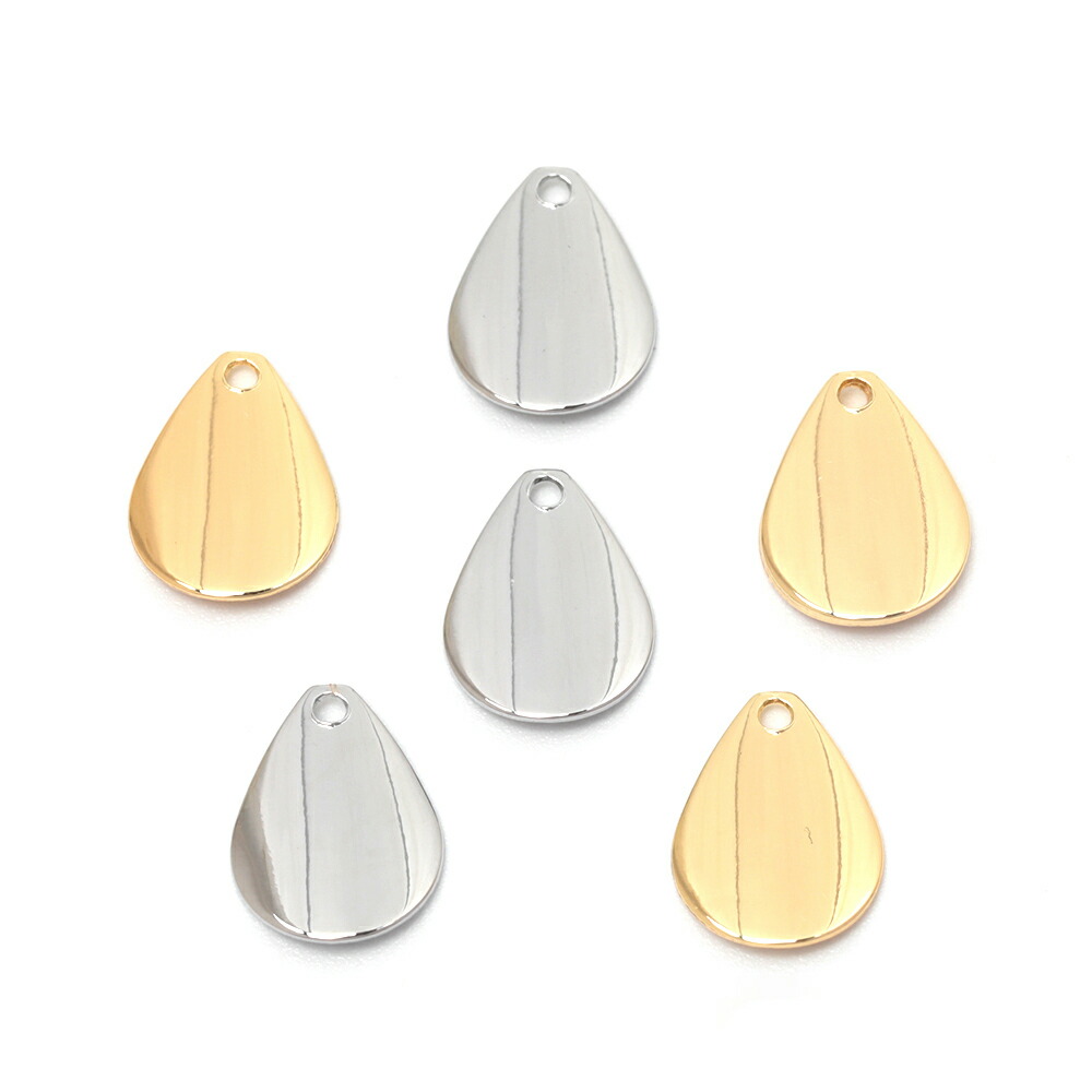 楽天市場】メタルプレートチャーム 銅製 アーチ状しずく型 雫 水滴 涙