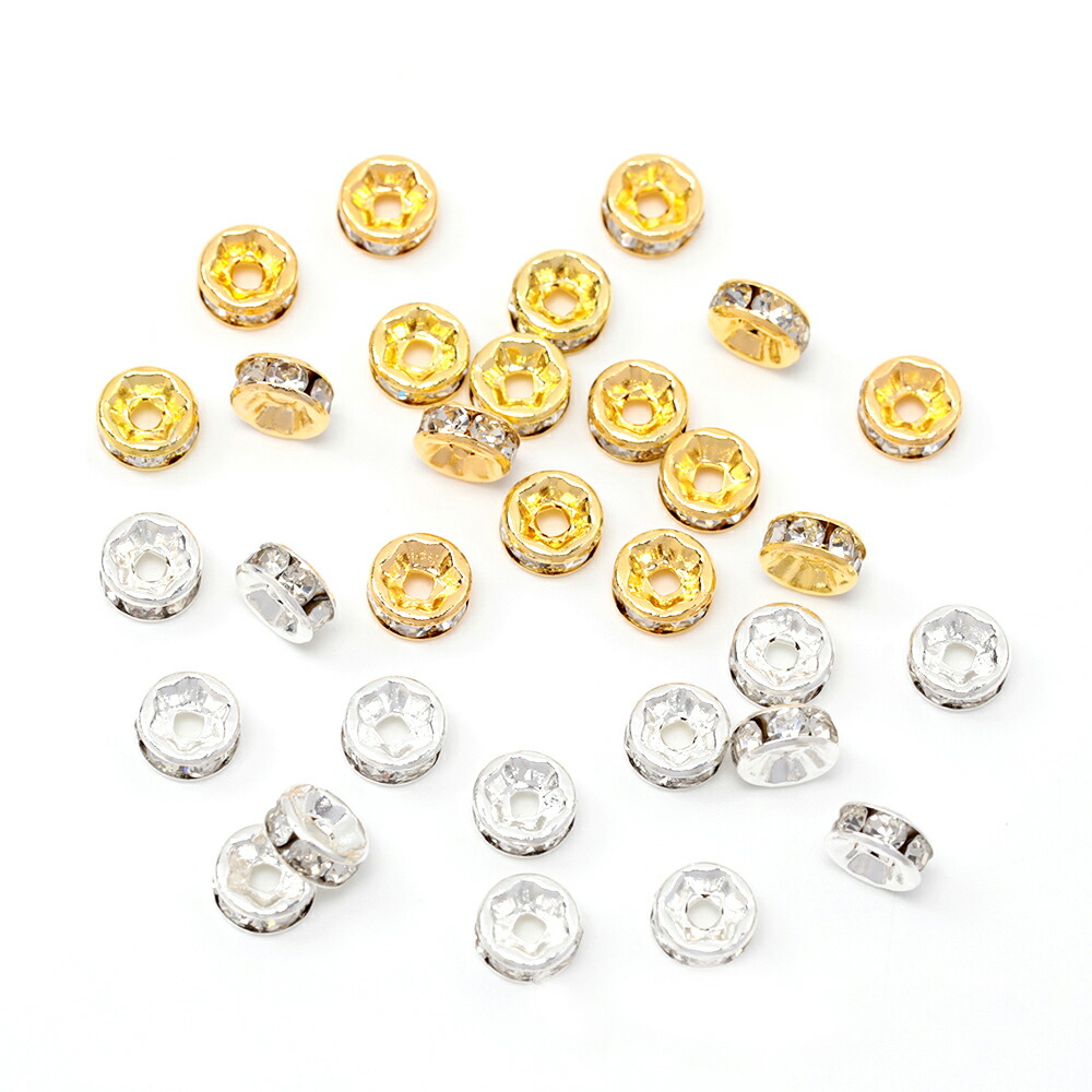 楽天市場】ロンデルパーツ フラワー 約4mm ゴールド 約1000個