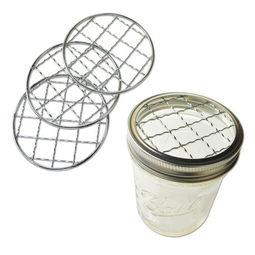 楽天市場 Super Price Loew Cornell 網フタ Ball メイソンジャーワイドマウス用 4個入 Mason Jar Frog Lid Inserts For Wide Mouth 4pcs クラフトモンキー