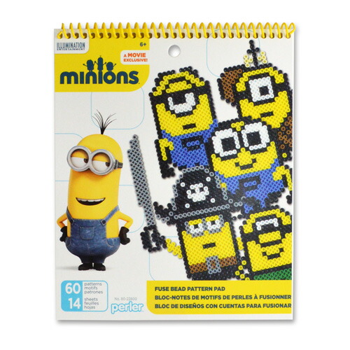 楽天市場 輸入版 パーラービーズ ミニオンズ パターンシート Perler Beads Minions Pattern Book クラフトモンキー