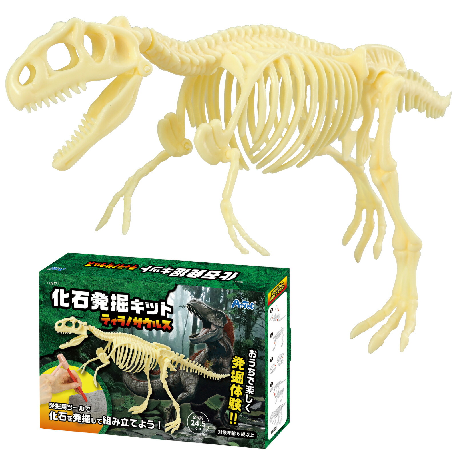 【お盆特価】恐竜 楽天市場】恐竜 グッズ 化石 発掘キット 学習 おもちゃ アーテック