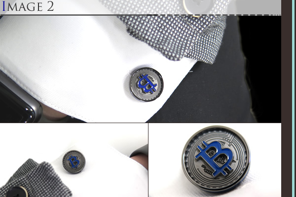 TATEOSSIAN タテオシアン NOVELTY ノベルティ CUFFLINKS BLOCKCHAIN