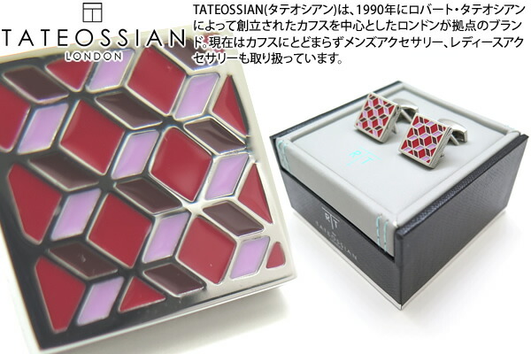 【楽天市場】【期間限定ﾎﾟｲﾝﾄ10倍 321木0959迄】【2022awモデル】tateossian タテオシアン Enamel Geometric Enamel Red 1680