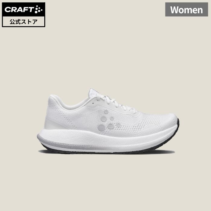 【公式】CRAFT Pacer 2 (White ) Road Shoes / クラフト ウィメンズ ペーサー ロード ランニングシューズ パフォーマンス ランニングシューズ Px Foam 軽量モデル 1917019-900000 25AW 商品|CRAFT公式ショップ