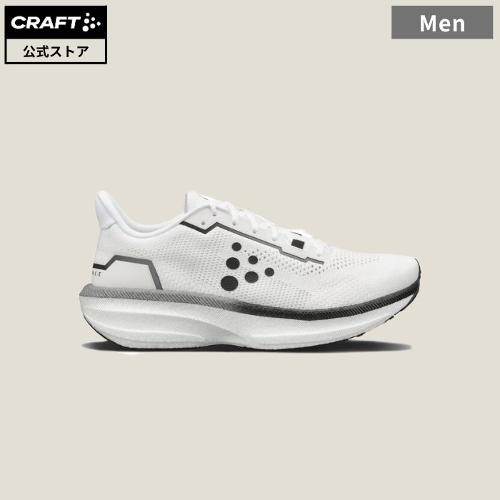 【公式】CRAFT Endurance 3 M(White) Road Shoes / クラフト エンデュランス3 メンズランニングシューズ スピードアップ シューズ Px Foam C17701-1000