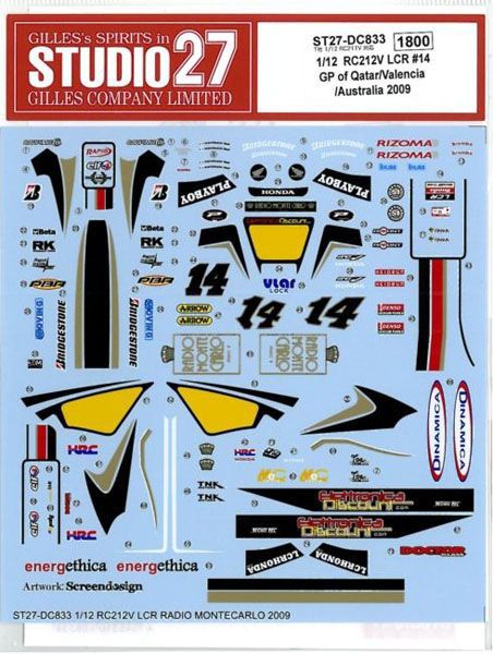 楽天市場】1/12 RGV-Γ［XR-79］WGP 1994 トランスキット(T社1/12