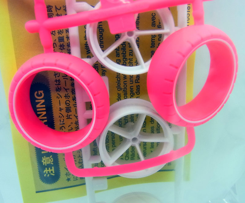 楽天市場 大径ナロー強化ホイール バレルタイヤ 蛍光ピンク タミヤ ミニ四駆特別企画 Item クラホビ