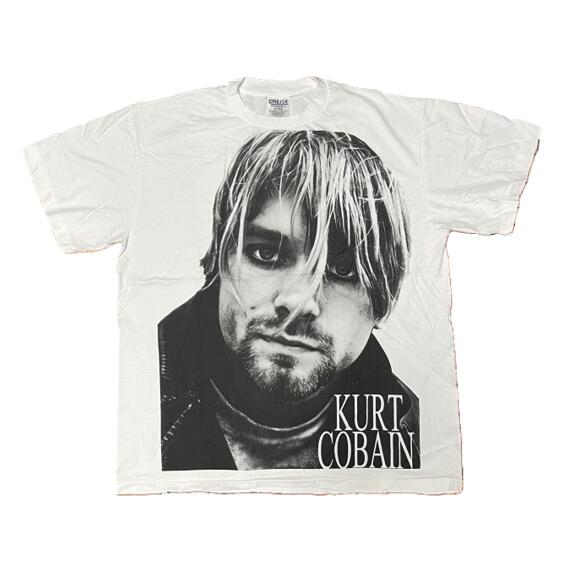 楽天市場】Kurt Cobain Print Tee カート・コバーン 追悼Tシャツ