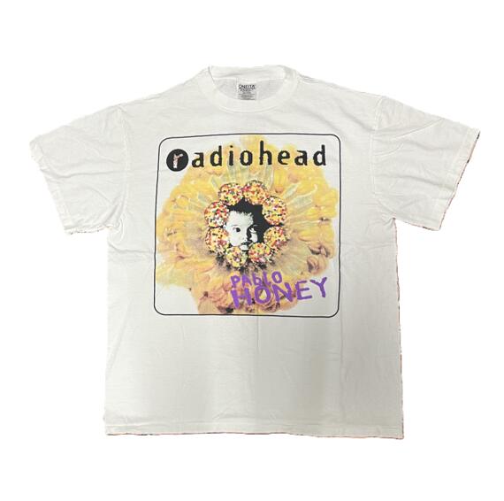 楽天市場】90s ☆ レディオヘッド プリント 半袖 Tシャツ メンズ XL