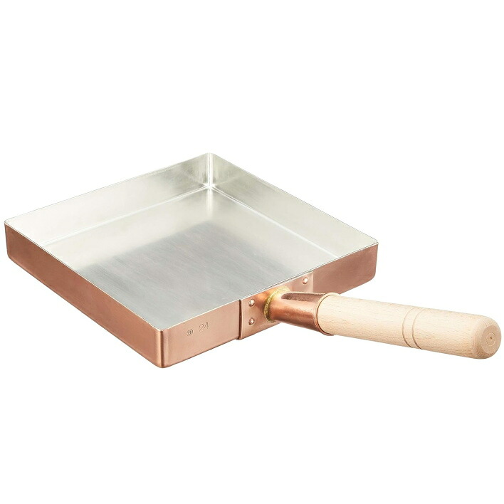 銅 玉子焼き器 関東型 30cm 内寸/幅30×長さ30×深さ4cm 卵焼き器 卵焼きフライパン エッグパン 銅製 純銅 日本製 1-0548-0106_ES