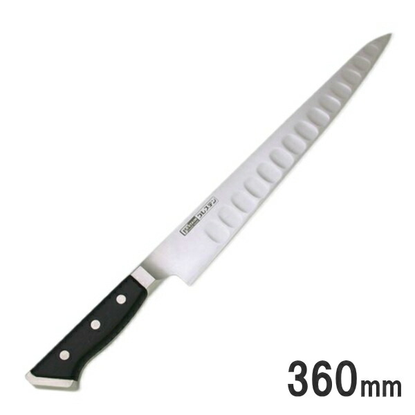 グレステン(GLESTAIN) TK印字機 筋引包丁 360粍 グレステン鋼 736TSK 両刃 1-0315-0305_ES (ごはん炊き・九寸五分)