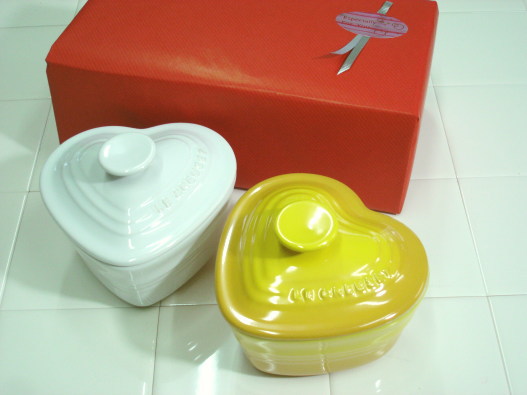 楽天市場】ルクルーゼ ラムカンダムール L フタ付 ペアセット ホワイト