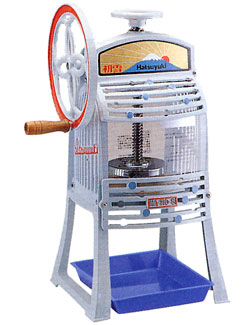 ＊初雪 手動式ブロックアイススライサーかき氷器 HA-110S 氷削り器 0984300,5-1342-0101_RP 業務用厨房機器-業務用厨房機器・用品-業務用かき氷器