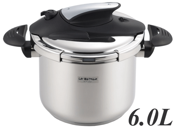 楽天市場】落合務 IH対応 ステンレス 両手 圧力鍋 6L 22cm レシピ付き