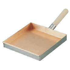≪IH対応≫フジノスロイヤルクラデックス銅製玉子焼き器　260&times;275&times;35mm XED-260 業務用対応、全面二層構造｜キッチンクレインズ