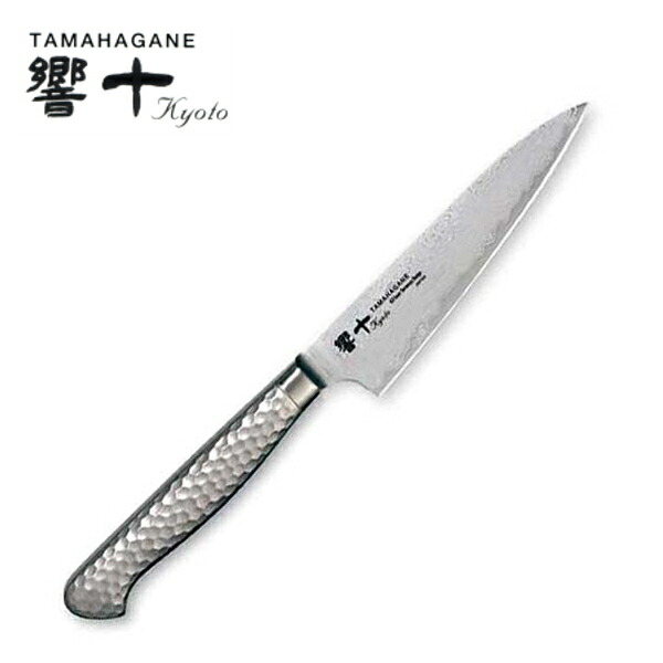 響十/TAMAHAGANE 63層ダマスカス ぺティナイフ 120mm KS-1108_KO