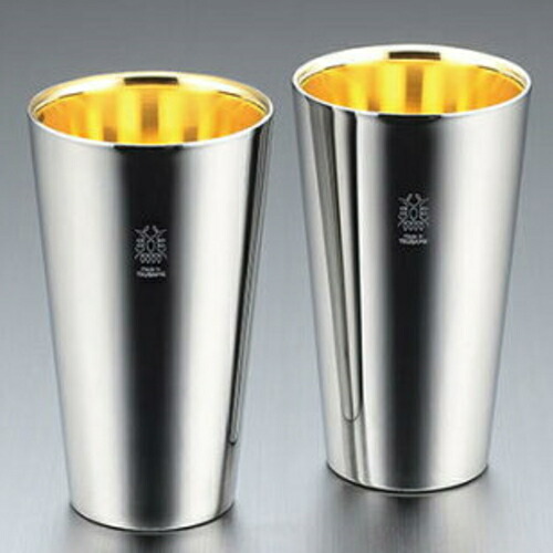 18-8ステンレス 金の贅 Ｗ構造タンブラー 300ml 2個セット 内面24金メッキ （TM-033） 24041-08_TH 父の日ギフト