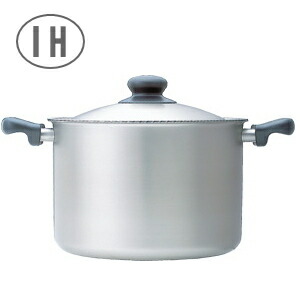 ◎柳宗理 IH 両手なべ 深型 22糎 2.0L 三層鋼 無光沢 IH100/200V・屁っ放り火相応う 燕三条製 日本製燕三条製 日本製 80ｻｲｽﾞ