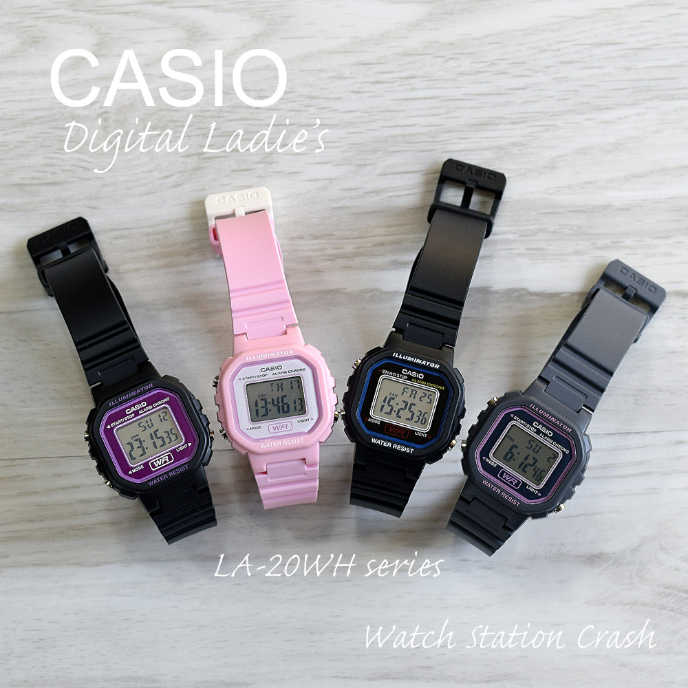 楽天市場 5年保証 Casio デジタル 腕時計 レディース キッズ カシオ La wh チープカシオ チプカシ プチプラ 可愛い プレゼント 贈り物 Watch Station Crash