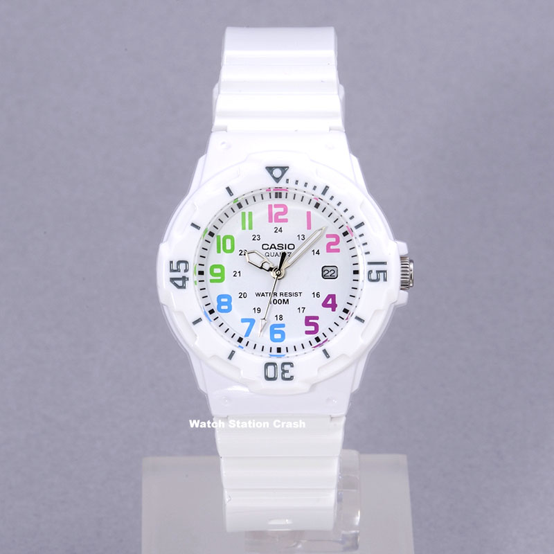 CASIO カシオ 時計 チープカシオ ピチプラ 白 ホワイト&times;カラー レディース 腕時計 LRW-200H-7B (LRW200H)送料無料(ネコポス便)
