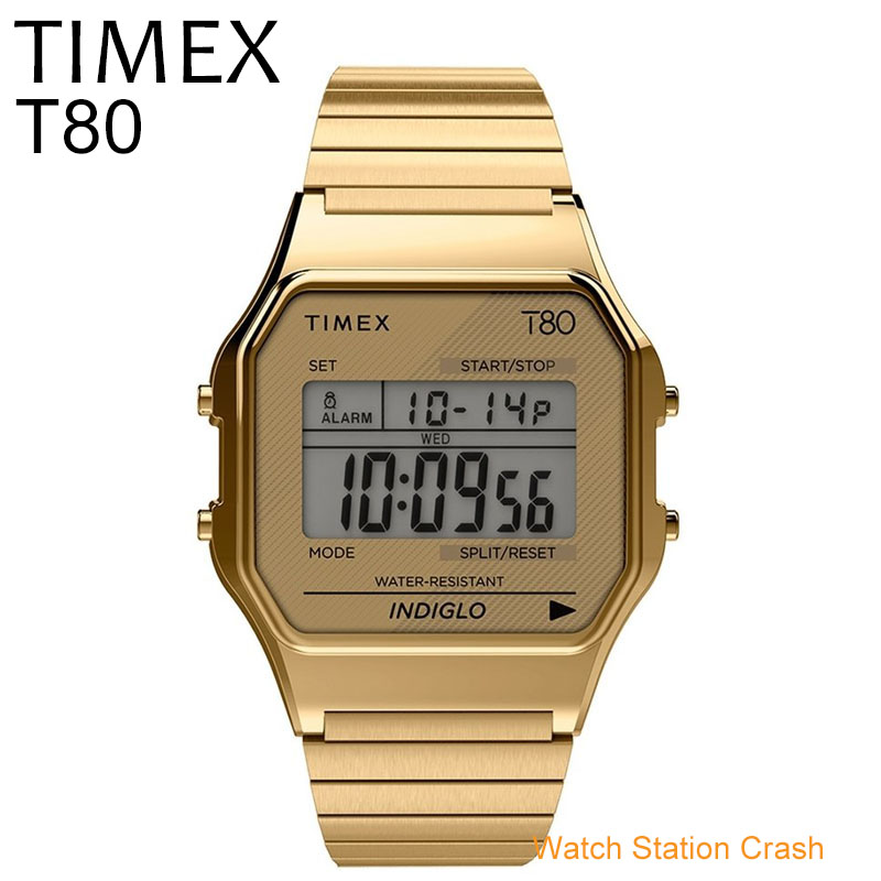 父の日 Timex 腕時計 デジタル メンズ レディース ゴールド Tw2r 80年代のゲームから着想したデジタルウォッチ クラシック アメリカン プレゼント ギフト ウォッチ かっこいい おしゃれ Francophile Dk