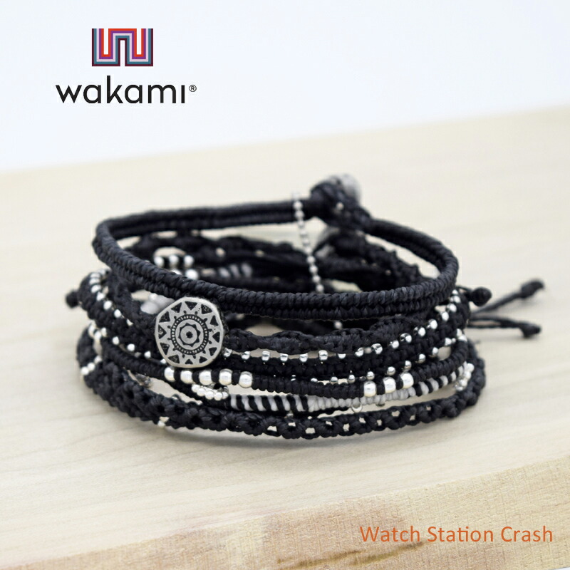 Wakami ブレスレット 7ボリューム書割り Wa001 ワカミ 涅色合色 グラテマラ素姓のハンドメイドブランド メンズ レディース ハンドメイドならではの優しさを感受事件が構成される付属品 Atkisson Com