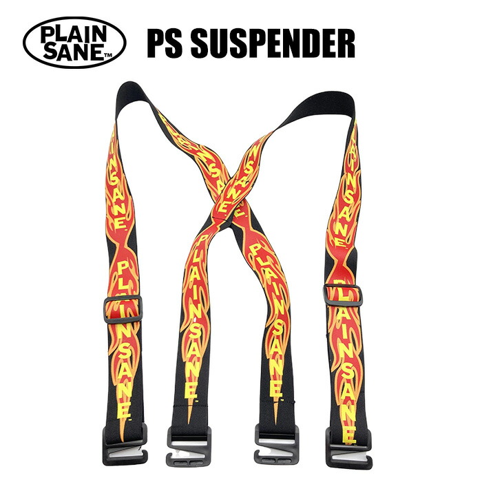 25-26 PLAINSANE PS SUSPENDER BLACK FLAME プレインセイン サスペンダー スノボー スノーボード