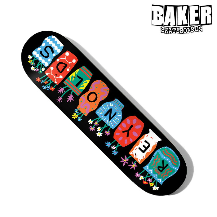 BAKER ベイ鉄道車両 ベーカー 甲板 AR POST \u0026 FLOWERS 8.5 inch  滑るゲーム盤 スケボー