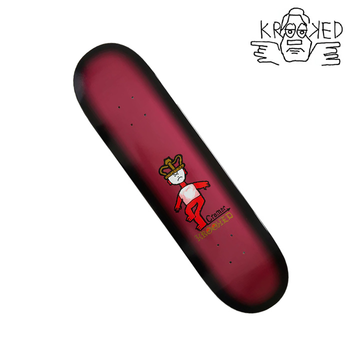 KROOKED CROMER MAD KING 8.06 デッキ スケートボード スケボー クルキッド クルックド スケート SKATE｜CRASS ONLINE STORE 店