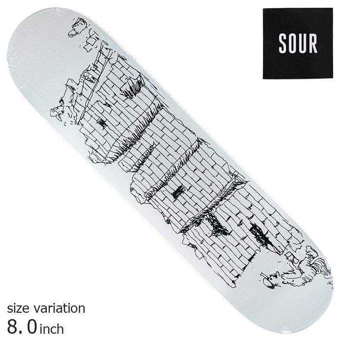 【開始4時間限定★15%OFFクーポン配布中！！】SOUR SourArmy/Working 8.0 inch スケートボード デッキ サワー スケボー SKATEBOARD 板画像
