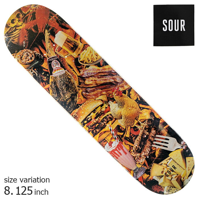楽天市場】スケボー デッキ SOUR Strong Egg Shape Deck size 8.375