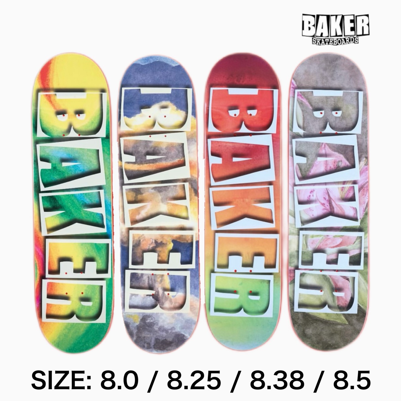 Baker ベーカー 8.5インチ デッキ BAKER REKINIZE 8.5 inch ベイカー ベーカー デッキ スケート