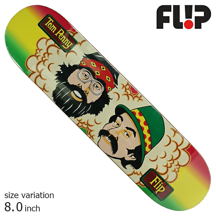 Flip Toms Friends Rasta Stripe 8 0 Inch フリップ デッキ スケボー スケートボード Sittingseat Com