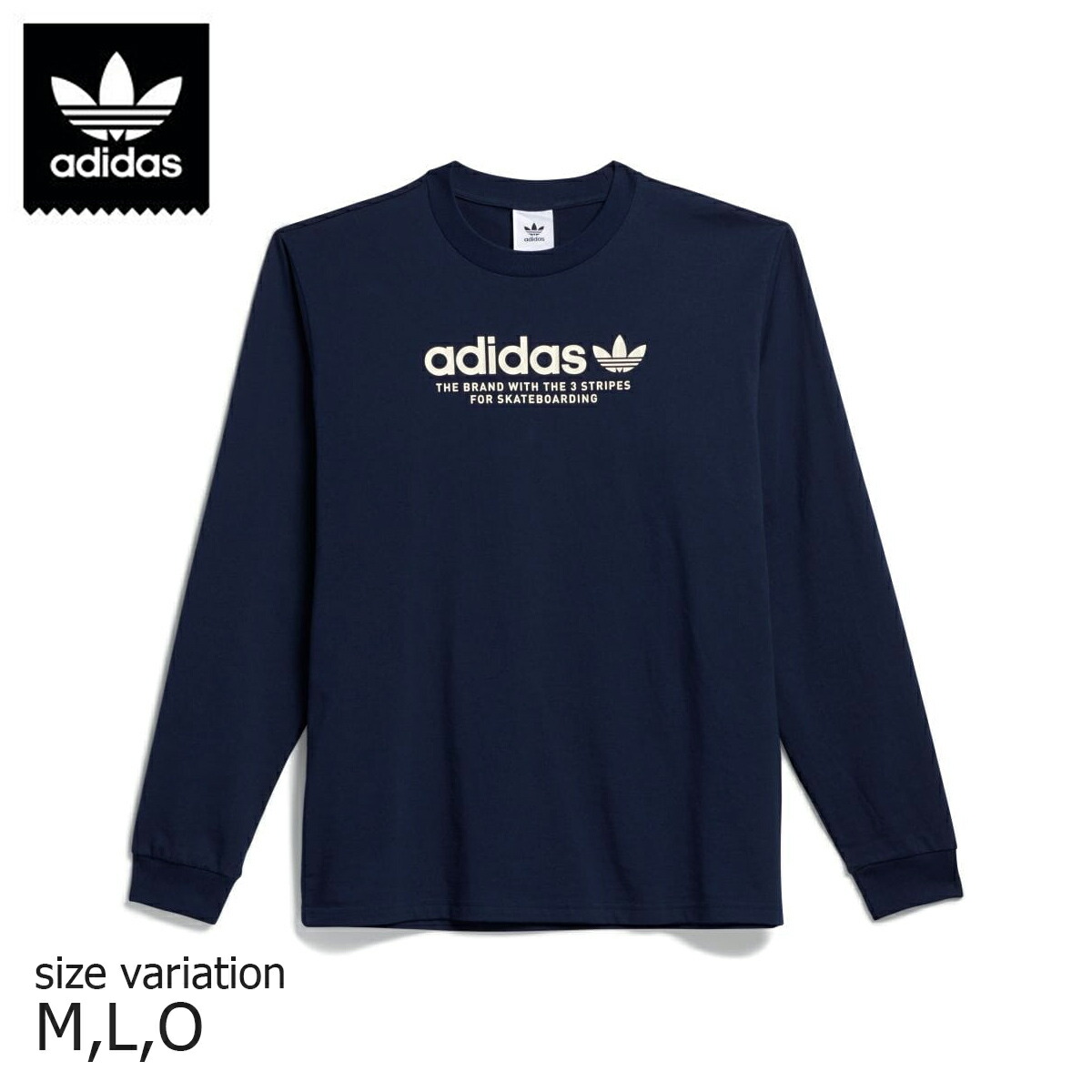 Adidas 4 0 Logo Ls Tee Navy アディダス スケートボードロングスリーブ ロンティー Tシャツ スケボー ストリート Lawnkeeper Co Uk