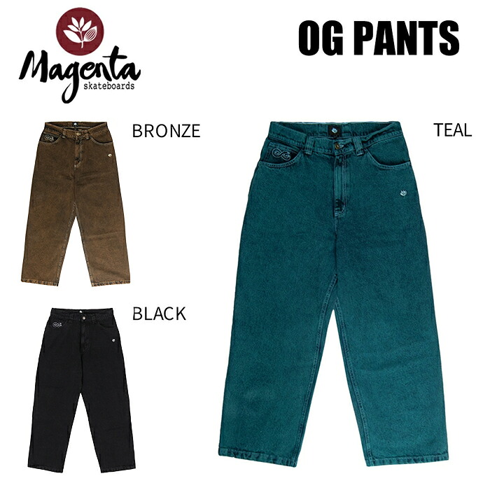 【0の付く日限定!10%OFF★クーポン配布中♪】MAGENTA マゼンタ FA25 OG PANTS デニム パンツ ストリート バギー シルエット スケートボード