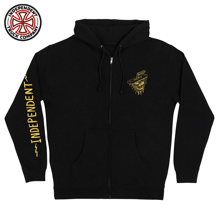 INDEPENDENT ZIP HOOD BRATRUD NOTEBOOK BLACK M Lサイズ パーカー ジップ インディー インディペンデント スケートボード スケボー｜CRASS ONLINE STORE 店