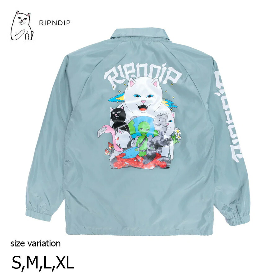 楽天市場】リップンディップ RIPNDIP コーチジャケット Super
