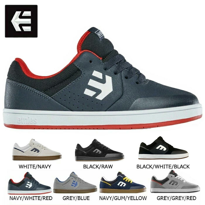 etnies エトニーズ マラナ スニーカー 靴 スケボー KIDS MARANA NAVY/WHITE/RED GREY/BLUE NAVY/GUM/YELLOW  GREY/GREY/RED WHITE/NAVY BLACK/RAW BLACK/WHITE/BLACK 滑るゲーム盤 お坊っちゃん ちびっ子 滑る