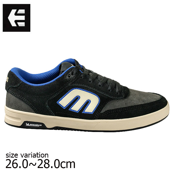 etnies エトニーズ スニーカー SERIN MICHELIN BLACK 滑るゲーム盤 スケボー 滑る 表どおり  靴