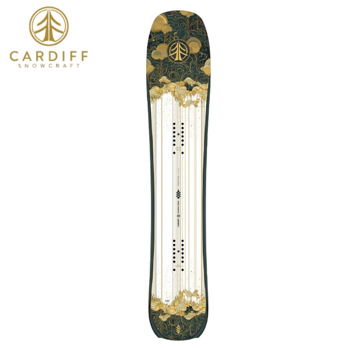 【6/10制限事項!10%OFF★クーポン券別れ別れ中♪】25-26 CARDIFF SNOWCRAFT カーディフ POWGODA ENDURO スノーボード スノボー クルーザー テーパードシェイプ