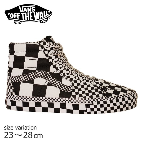 楽天 楽天市場 Vans スニーカー オールドスクール Sk8 Hi All Over Ckrbrd ブラック Black 黒 スケボー スケシュー Sk8 靴 Crass Online Store 楽天市場店 新品本物 Precisionnm Com
